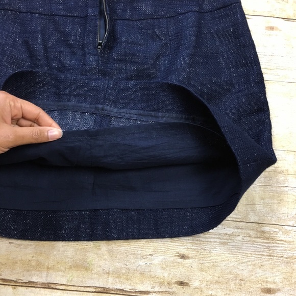 J. Crew | Metallic Linen Tweed MICA Mini Skirt - Picture 5 of 8